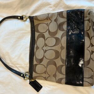 Coach Brown Signature Shoulder Bag
